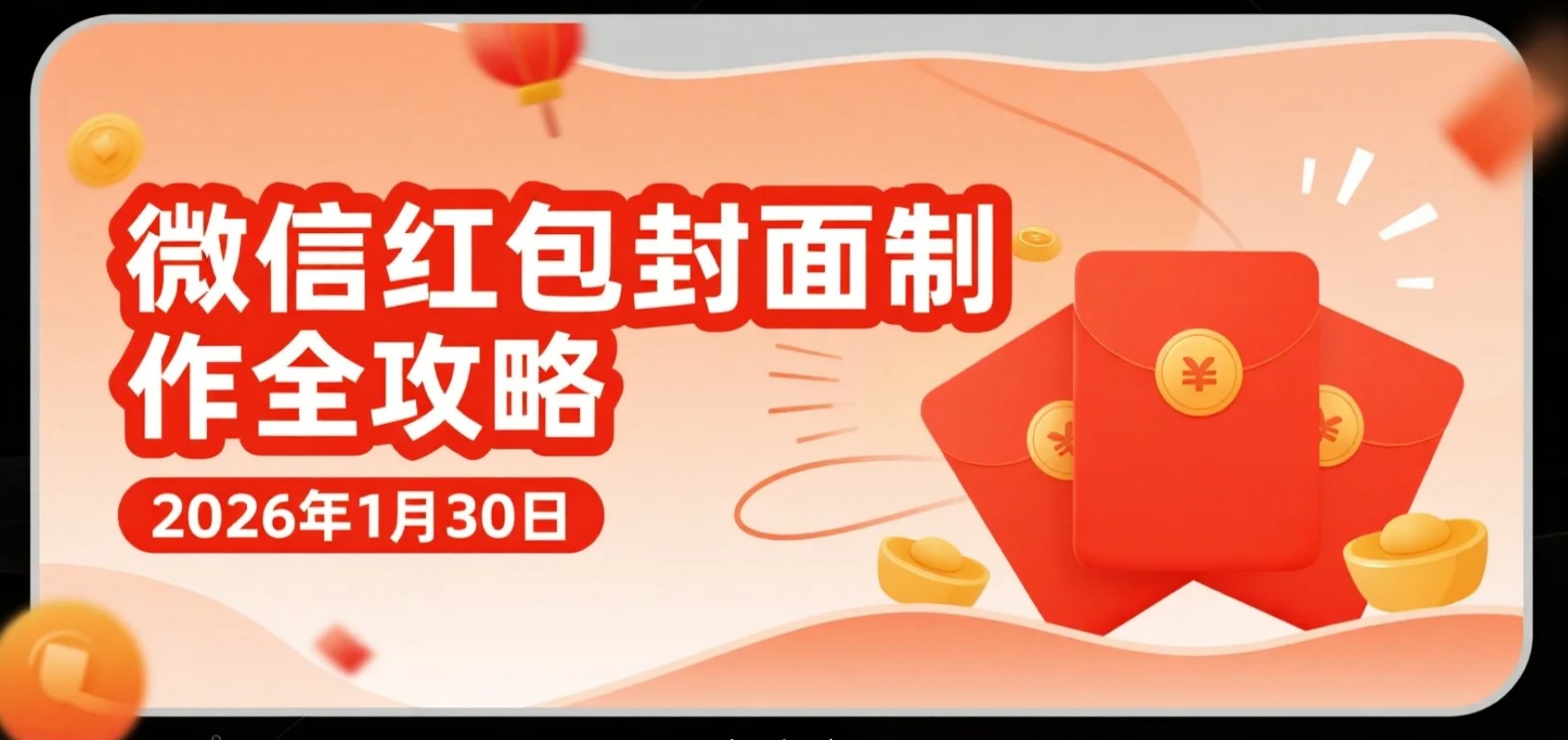 【2026.01.30】微信红包封面制作全攻略：从创意设计到审核发放，手把手教你玩转红包封面-老高项目网