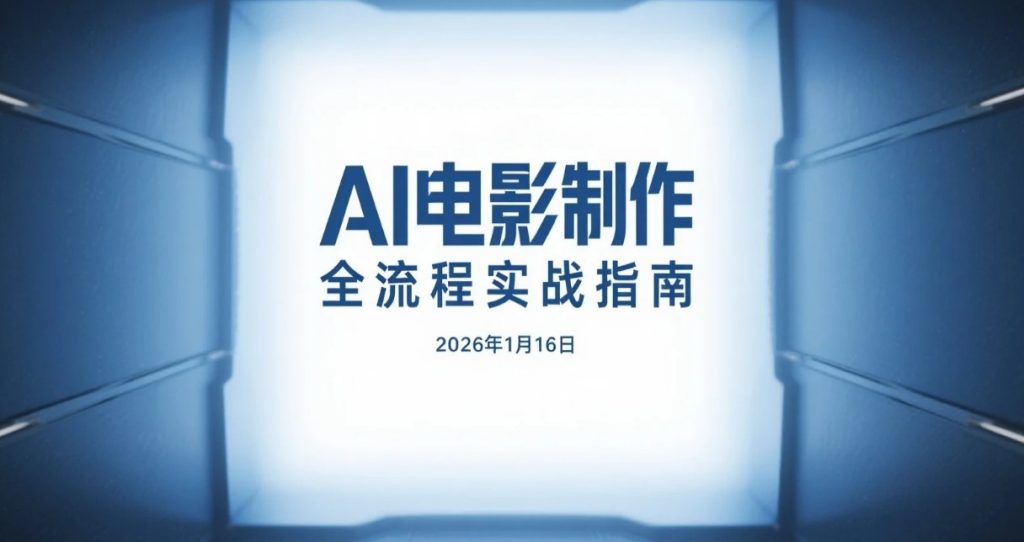 【2026.01.16】AI电影制作全流程实操:从创意到成片的智能影视操作指南-老高项目网