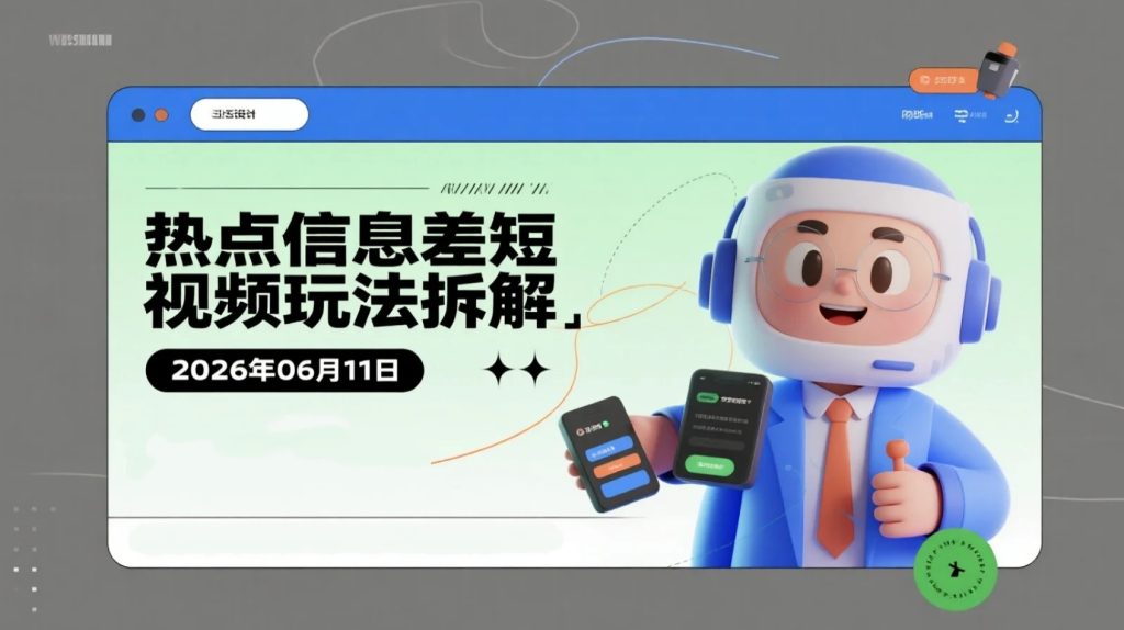 【2026.06.11】热点信息差短视频玩法拆解：高流量内容制作与变现思路研究-老高项目网