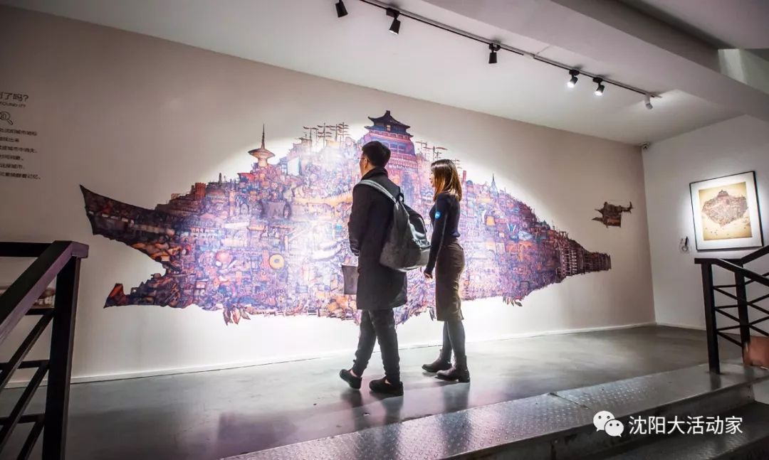 【一幅画作融合30个沈阳地标建筑，90后艺术家描绘“有温度的工业之城”】