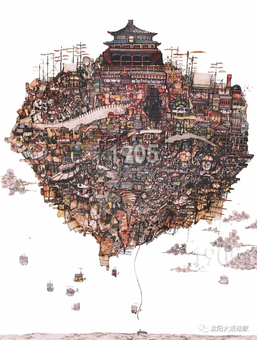 沈阳地标_沈阳地标建筑画_沈阳的地标