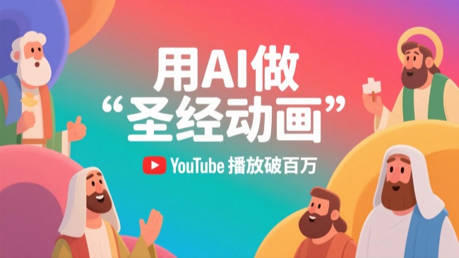 用AI做“圣经动画”，YouTube播放破百万 | 深度拆解
