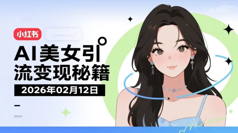 【2026.02.12】小红书AI美女图文实操引流打法拆解：高质量男粉增长与多元变现思路-老高项目网