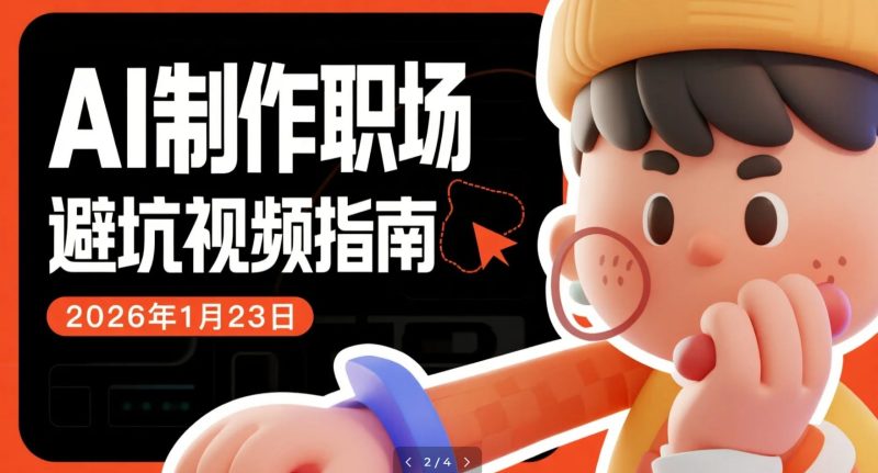 【2026.01.23】AI视频流水线3步法:快速打造职场类高互动内容-老高项目网
