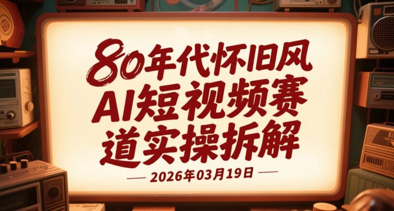【2026.03.19】80年代怀旧风AI短视频赛道实操拆解，乡村巴士题材变现思路整理-老高项目网