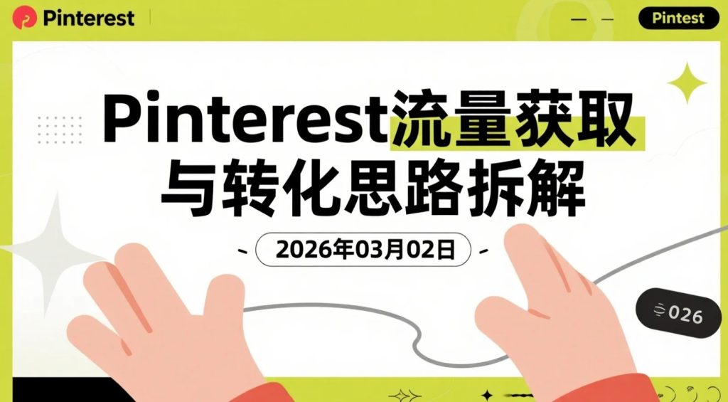 【2026.03.02】Pinterest流量获取与转化思路拆解：低频运营获取持续自然流量-老高项目网