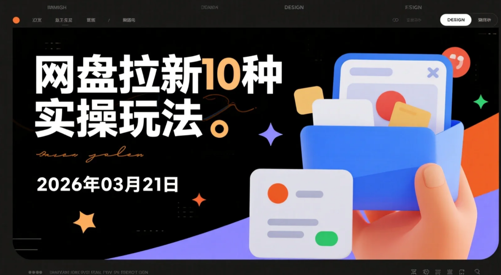 【2026.03.21】网盘拉新10种实操玩法，新手可上手的引流变现方法-老高项目网