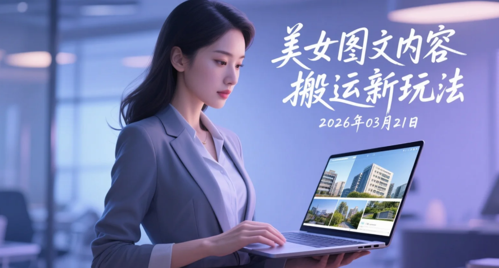 【2026.03.21】美女图文内容搬运新玩法，手机即可操作-老高项目网