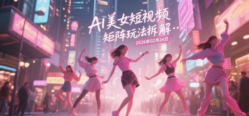 【2026.02.26】AI美女短视频矩阵玩法拆解：低成本制作与流量变现实操思路-老高项目网