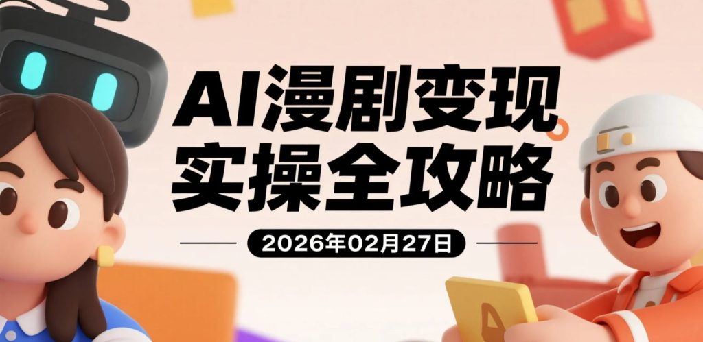 【2026.02.27】AI漫剧创作与运营研究系列视频资料｜从入门认知到完整制作流程-老高项目网