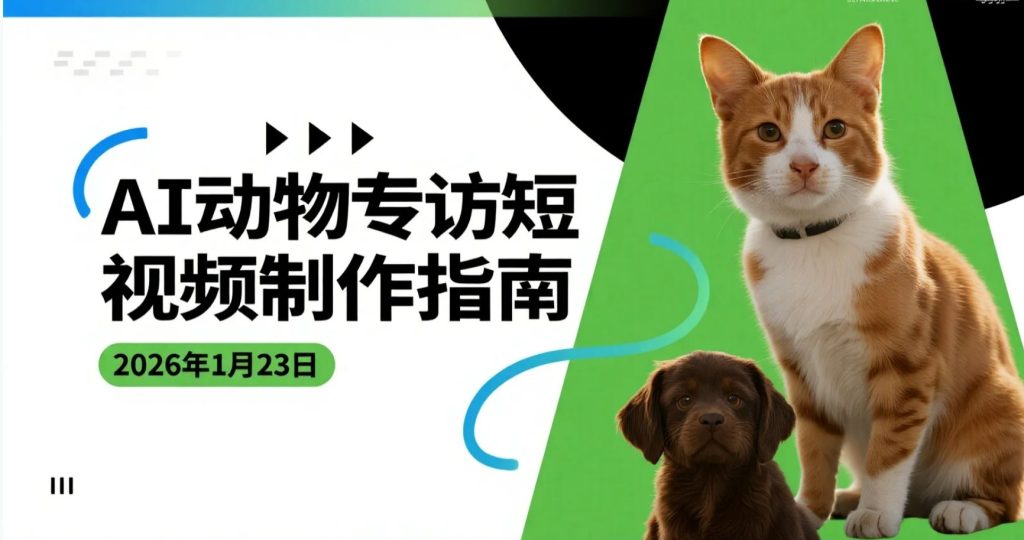 【2026.01.23】动物专访趣味制作指南：AI助力轻松变现-老高项目网