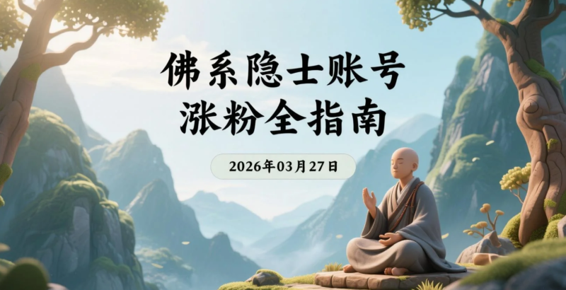 【2026.03.27】AI生成反内卷短视频实操拆解,佛系人设起号与涨粉路径解析-老高项目网
