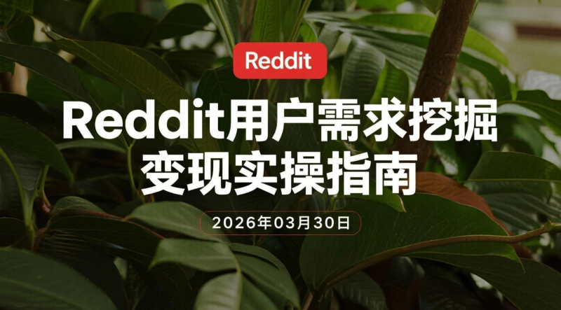 【2026.03.30】Reddit用户需求挖掘变现实操指南｜基于真实讨论的SEO内容与转化思路-老高项目网