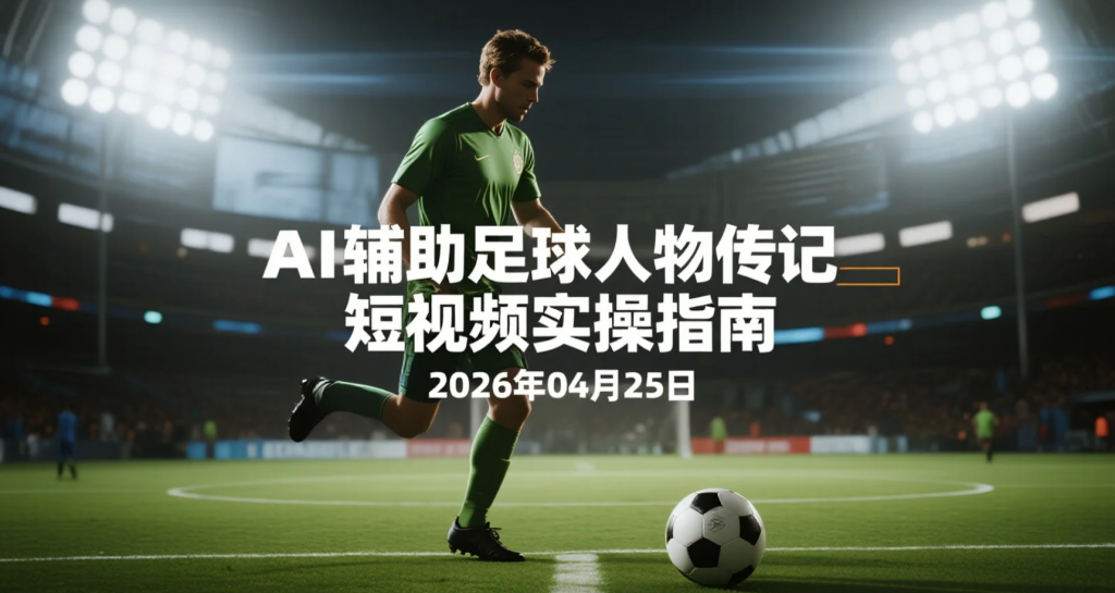 【2026.04.25】AI辅助足球人物传记短视频实操指南丨从0起号到伙伴计划的完整路径-老高项目网