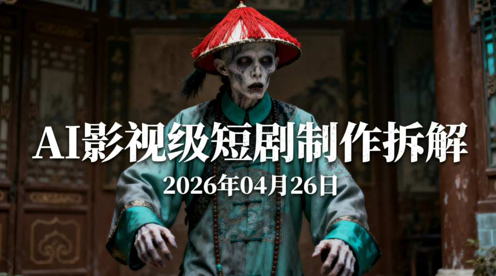 【2026.04.26】AI影视级短剧制作拆解丨僵尸题材从脚本到成片的完整实操路径-老高项目网