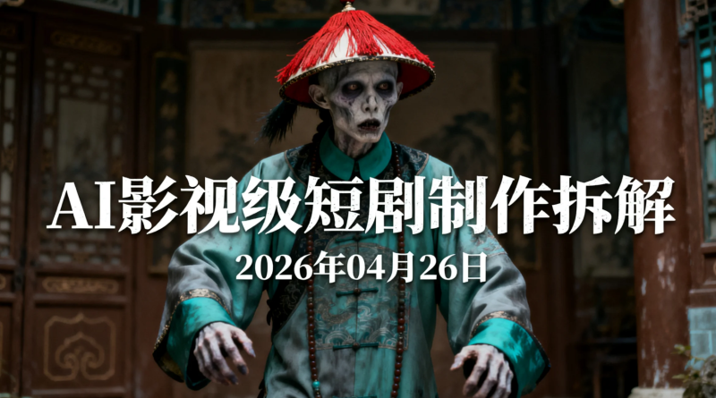 【2026.04.26】AI影视级短剧制作拆解丨僵尸题材从脚本到成片的完整实操路径-老高项目网