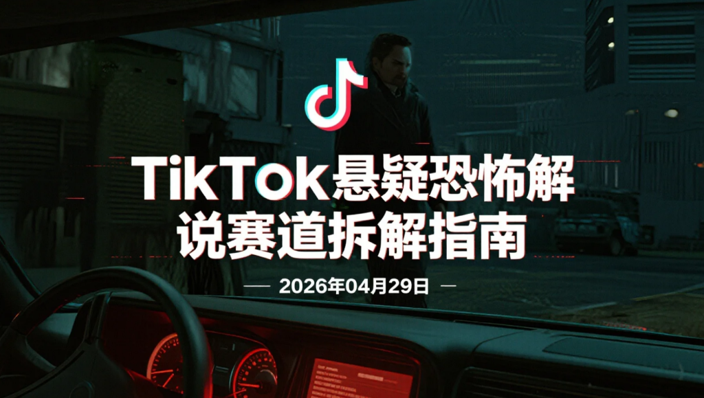 【2026.04.29】TikTok悬疑恐怖解说赛道拆解指南丨从选题到剪辑的一套出海变现流程-老高项目网
