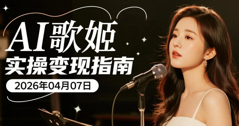【2026.04.07】AI歌姬实操变现指南:日更三曲,副业新风口-老高项目网