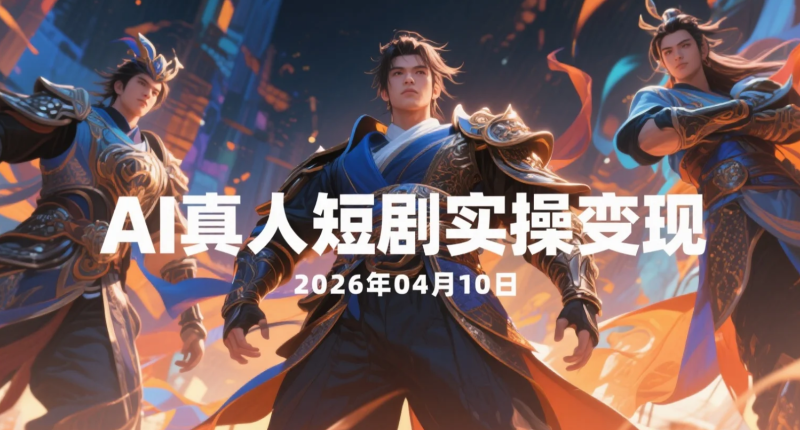 【2026.04.10】五仙玄甲风AIGC仿真人短剧实操变现制作全流程解析-老高项目网