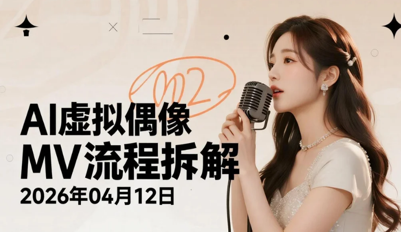 【2026.04.12】AI虚拟偶像MV全流程拆解：从人设打造到成片输出的实操路径-老高项目网