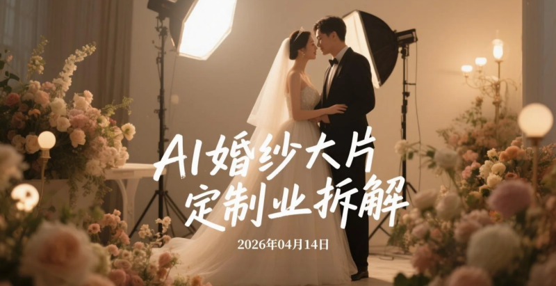【2026.04.14】AI婚纱大片定制副业拆解:低成本接单引流与实操变现路径(含提示词思路)-老高项目网