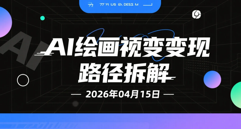 【2026.04.15】AI绘画视频变现路径拆解：从制作到入池的实操思路整理-老高项目网