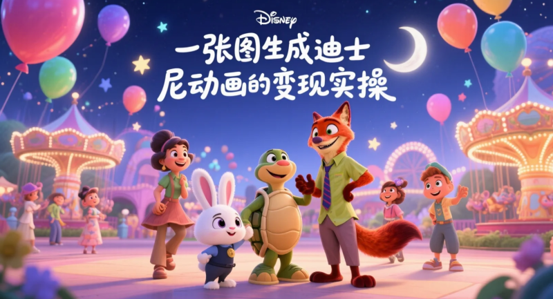 【2026.04.23】一张图生成迪士尼动画的变现实操-老高项目网
