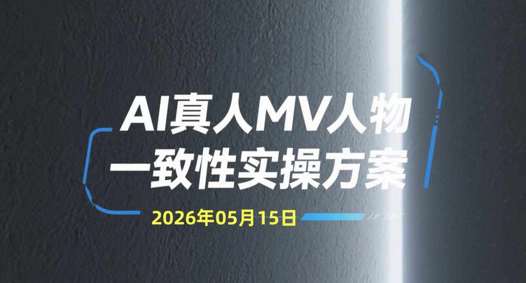 【2026.05.15】AI真人MV人物一致性实操方案，完整拆解角色稳定与视频生成思路-老高项目网