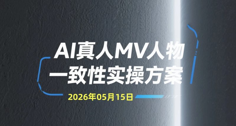 【2026.05.15】AI真人MV人物一致性实操方案，完整拆解角色稳定与视频生成思路-老高项目网