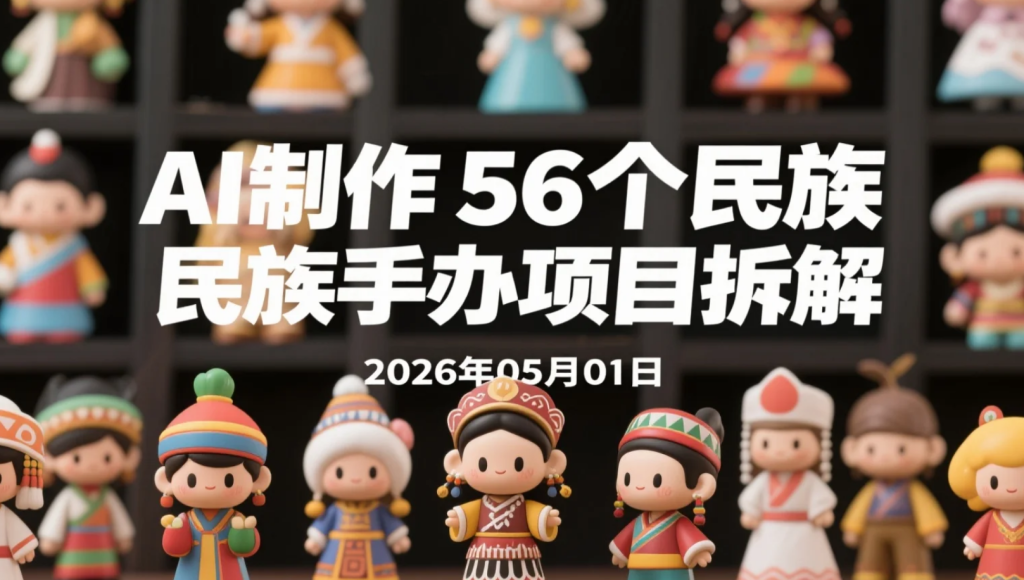 【2026.05.01】AI制作56个民族手办项目拆解丨设计生成到落地变现的实操-老高项目网