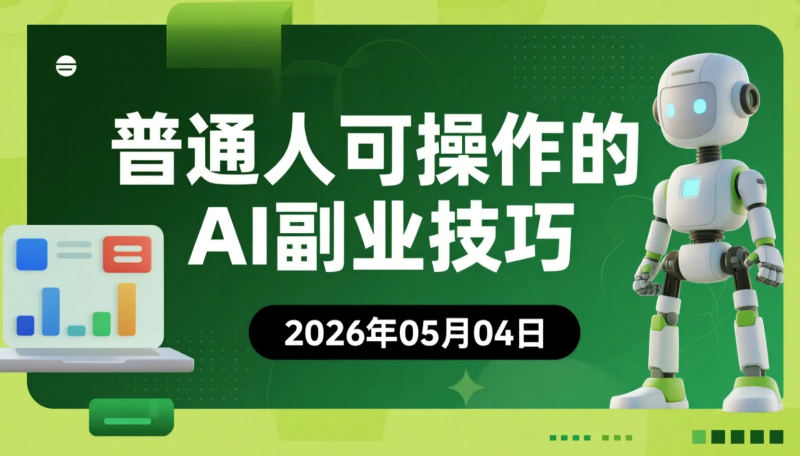 【2026.05.04】普通人可操作的AI副业技巧：跨界技能+高阶玩法，探索被动变现路径-老高项目网