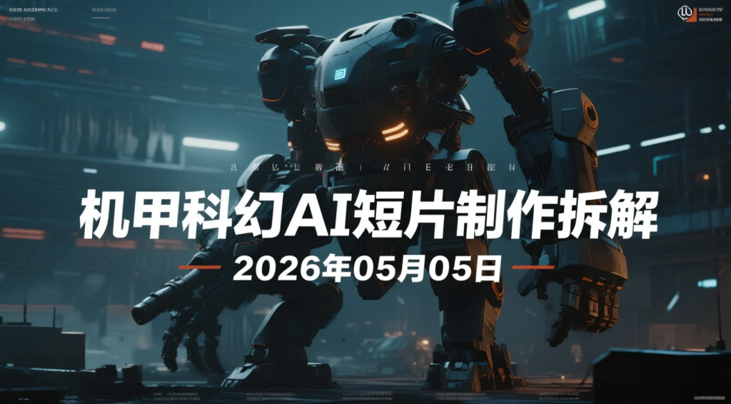 【2026.05.05】机甲科幻AI短片制作拆解：分镜生成+配音克隆+画质优化的实操路径-老高项目网