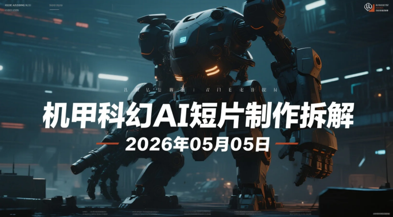 【2026.05.05】机甲科幻AI短片制作拆解：分镜生成+配音克隆+画质优化的实操路径-老高项目网