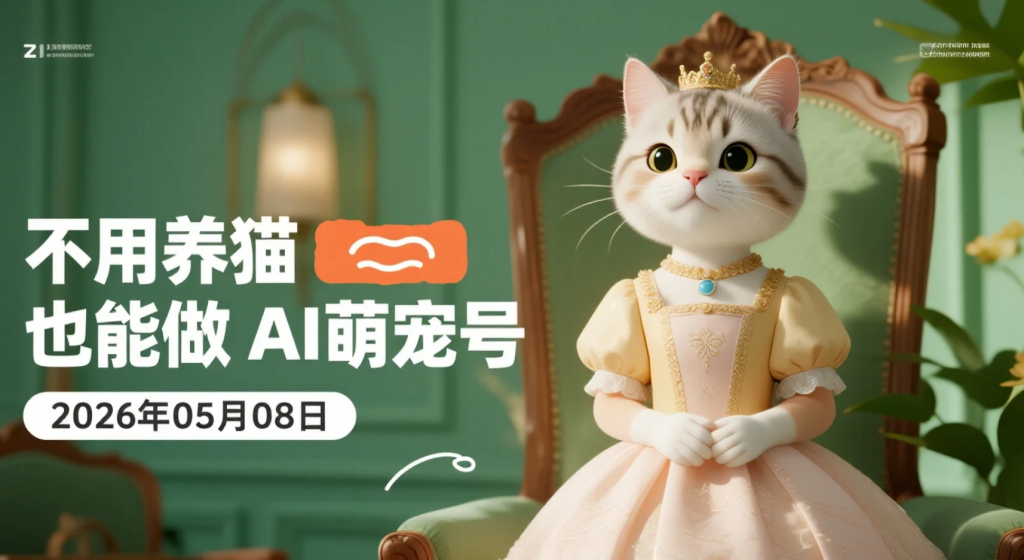 【2026.05.08】不用养猫也能做AI萌宠号，豆包萌宠剧情短视频变现玩法拆解-老高项目网