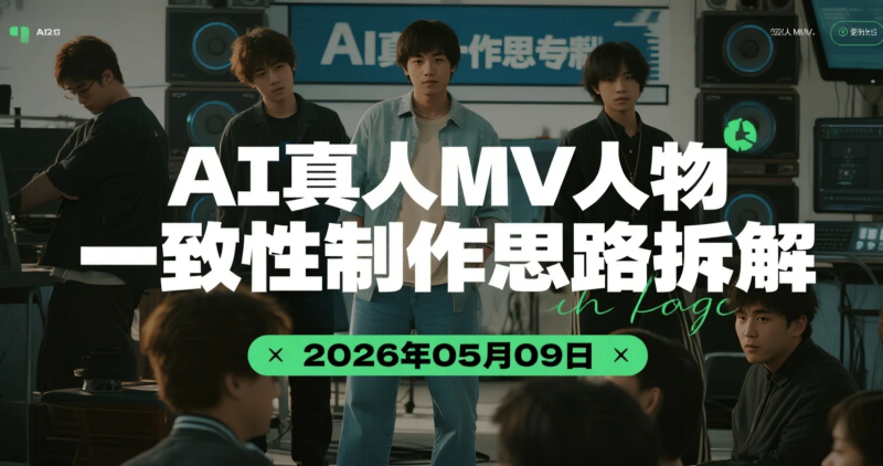 【2026.05.09】AI真人MV人物一致性制作思路拆解：从形象稳定到完整视频输出-老高项目网