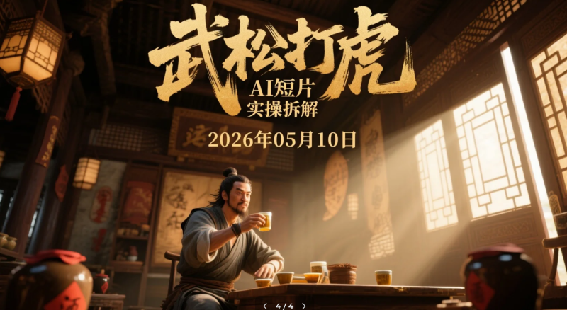 【2026.05.10】武松打虎AI短片实操拆解：Deepseek+Seedance2.0经典IP视频创作玩法-老高项目网