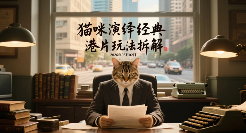 【2026.05.02】猫咪演绎经典港片玩法拆解丨低门槛内容制作与涨粉变现路径-老高项目网