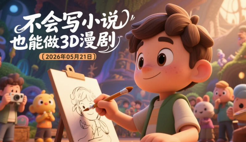 【2026.05.21】不会写小说也能做3D漫剧!AI原创剧情+分镜生成实操内容合集-老高项目网