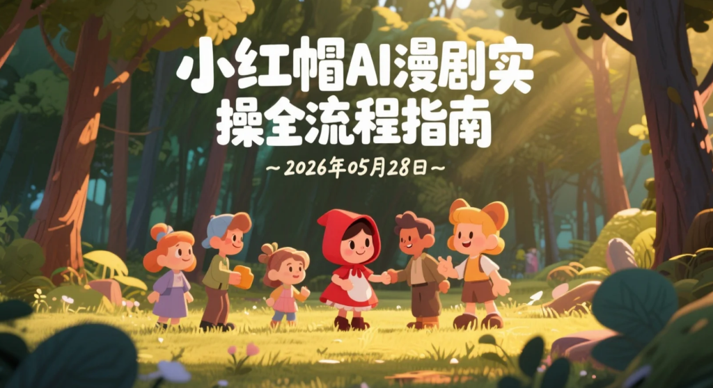 【2026.05.28】小红帽AI漫剧实操全流程指南：从剧本设定到批量生成全链路讲解-老高项目网