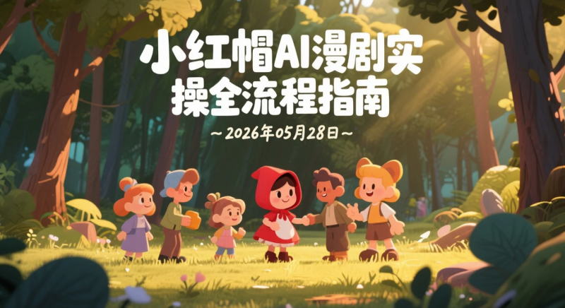 【2026.05.28】小红帽AI漫剧实操全流程指南:从剧本设定到批量生成全链路讲解-老高项目网