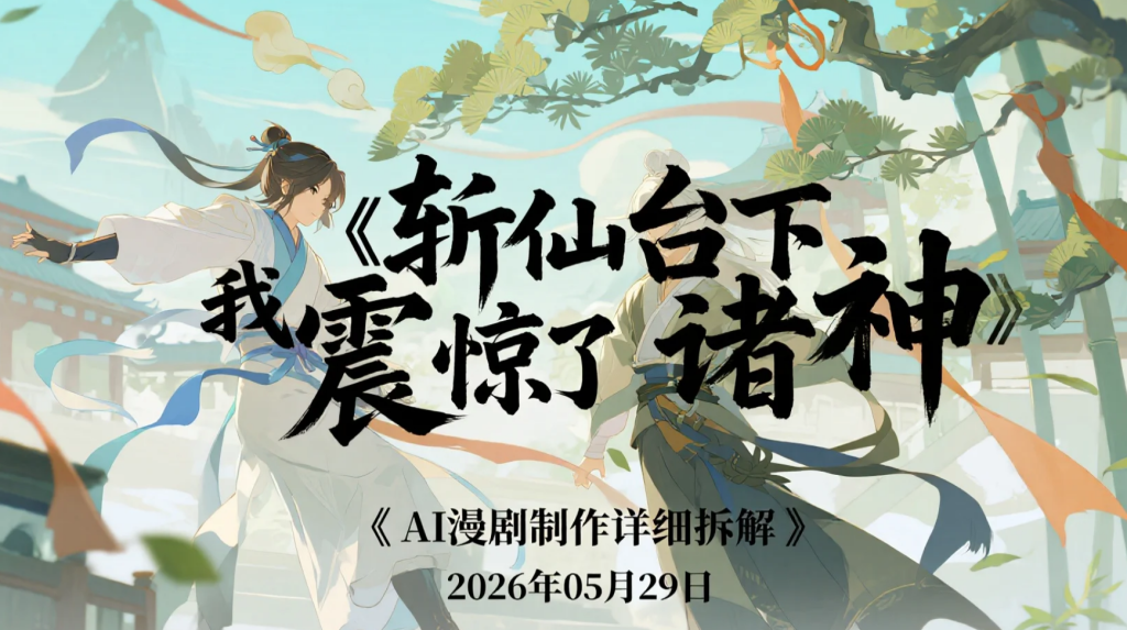 【2026.05.29】《斩仙台下我震惊了诸神》》AI漫剧制作详细拆解-老高项目网