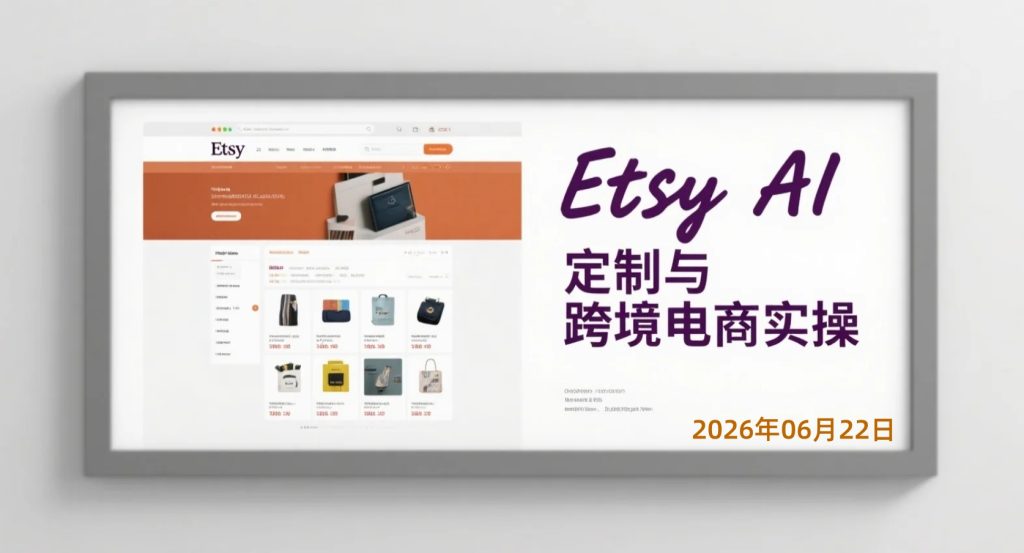 【2026.06.22】Etsy AI定制与跨境电商实操：从0到1打造高客单价数字产品变现项目-老高项目网