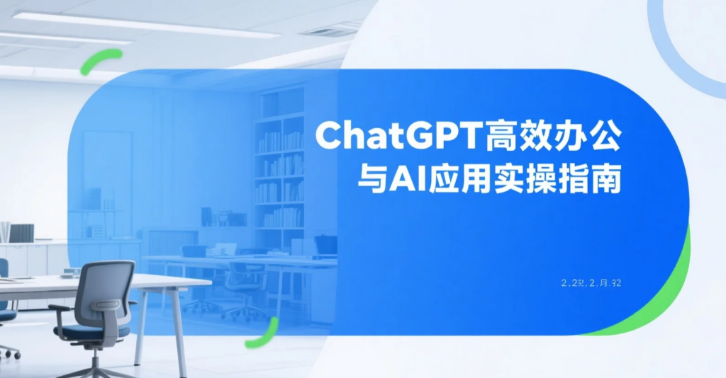 【2026.06.03】ChatGPT高效办公与AI应用实操指南：PPT制作、邮件撰写与多场景效率提升-老高项目网
