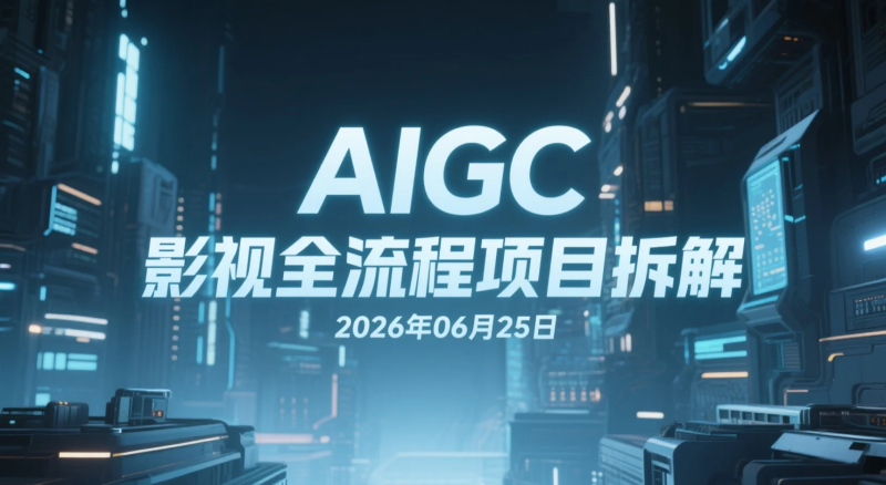 【2026.06.25】AIGC影视全流程项目拆解：用Gemini+DeepSeek完成AI影视创作与视频制作-老高项目网