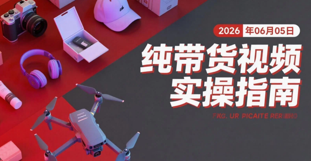 【2026.06.05】纯带货视频实操指南：通过持续发布内容实现商品转化的运营思路-老高项目网