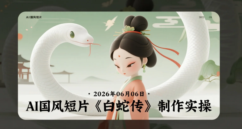 【2026.06.06】AI国风短片《白蛇传》制作实操：用ChatGPT+Seedance打造《白蛇传》影视级视频-老高项目网