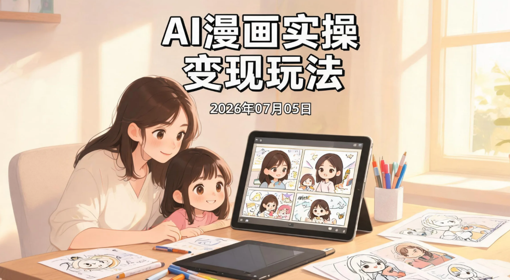 【2026.07.05】AI漫画实操变现玩法：自动生成分镜脚本与提示词，图文漫画制作及小说推文运营思路-老高项目网