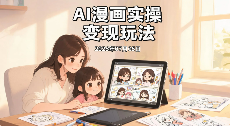 【2026.07.05】AI漫画实操变现玩法:自动生成分镜脚本与提示词,图文漫画制作及小说推文运营思路-老高项目网