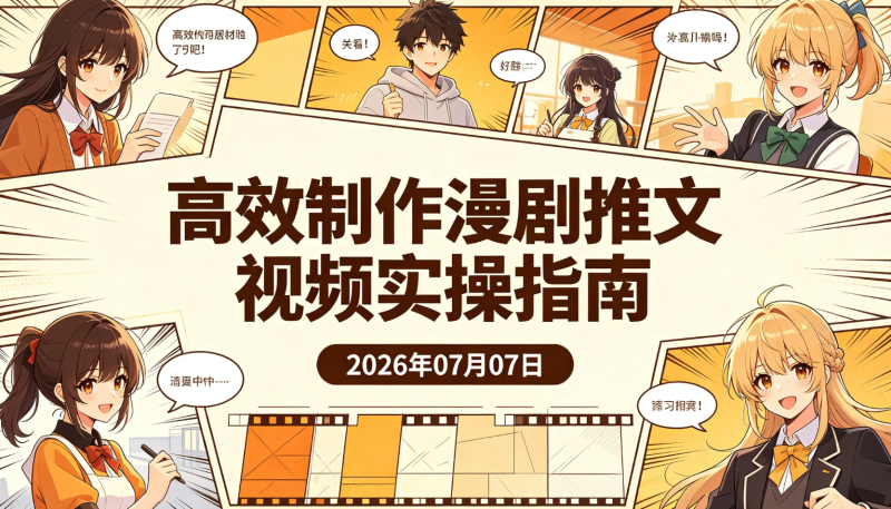 【2026.07.07】零成本获取番茄小说IP资源,AI一键生成剧本分镜,高效制作漫剧推文视频实操指南-老高项目网