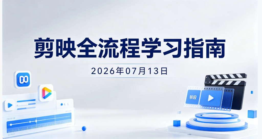 【2026.07.13】剪映全流程学习指南：画中画、蒙版、关键帧、调色、抠像等核心剪辑技巧实操-老高项目网